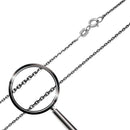 Silver 925 Black Rhodium Plated Rolo Edge B-W DC 040 Chain - CH254 BLK | Silver Palace Inc.