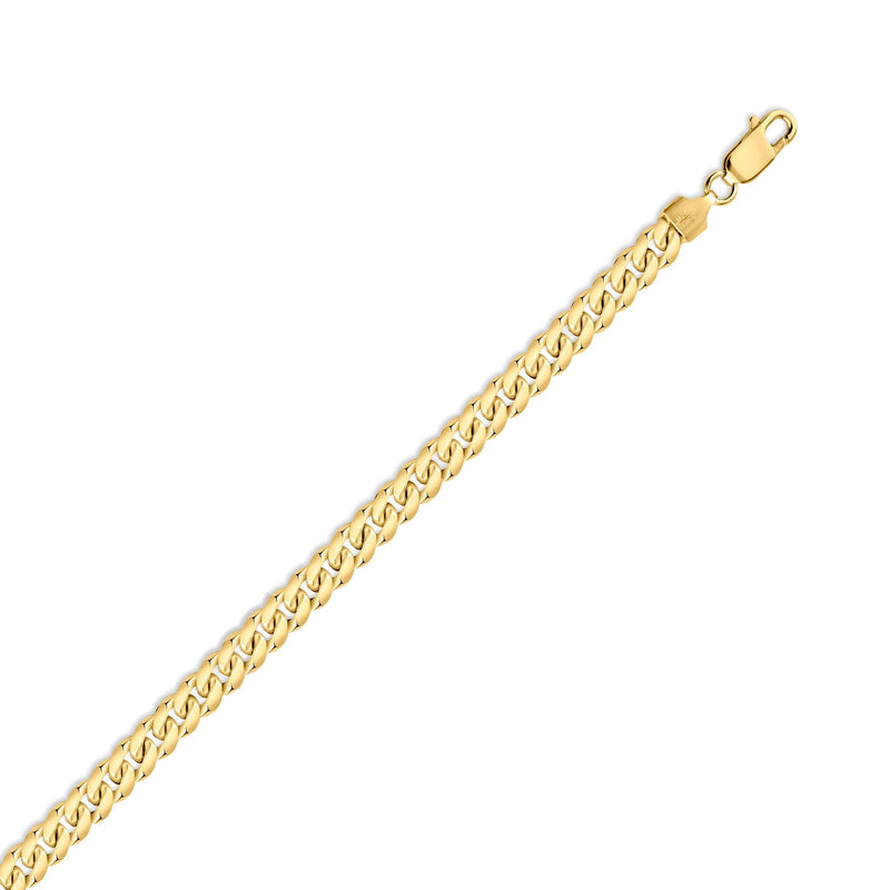 Silver 925 Gold Plated Miami Cuban 180 Bracelet Link 6.3mm - CH316B GP | Silver Palace Inc.