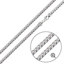 925 Sterling Silver Basic Round Franco Chain 3.1mm - CH823 SL | Silver Palace Inc.
