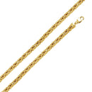 Silver 925 Gold Plated Hollow Byzantine Chain 7mm - CHHW110 GP | Silver Palace Inc.