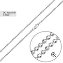 Diamond Cut Bead 150 Chains 1.5mm - CH502 | Silver Palace Inc.