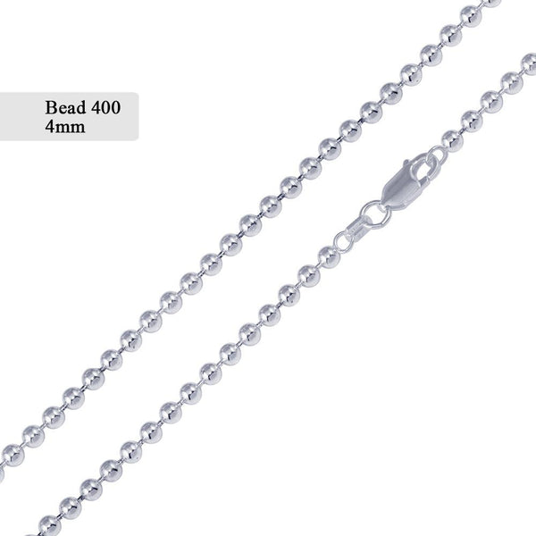 Bead 400 Chain 4mm - CH509 | Silver Palace Inc.