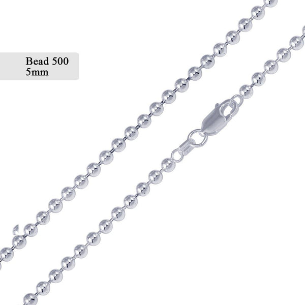 Bead 500 Chain 5mm - CH510 | Silver Palace Inc.