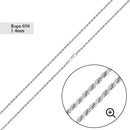 Rope 030 Chain 1.4mm - CH522 | Silver Palace Inc.