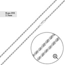 Rope 050 Chain 2.5mm - CH525 | Silver Palace Inc.