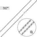 Rope 060 Chain 2.8mm - CH526 | Silver Palace Inc.