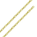 Silver 925 Gold Plated Paperclip Alternating Link Chain 6mm - CH541 GP | Silver Palace Inc.