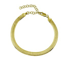 Silver 925 Gold Plated Sparkle Dome Bracelet 5mm - CH542B GP | Silver Palace Inc.