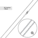 Diamond Cut Anchor 060 Chain 1.8mm - CH716 | Silver Palace Inc.