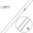 Diamond Cut Anchor 2mm Chain  - CH716A | Silver Palace Inc.