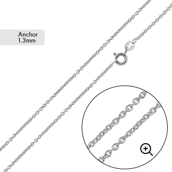 Anchor 035 Chain 1.3mm - CH719 | Silver Palace Inc.