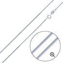 4 Sided Snake Square 025 Chain 0.9mm - CH721 | Silver Palace Inc.