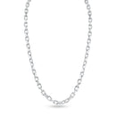 Silver 925 Diamond Cut Forzatina Link 160 Chain 4.7mm - CH19-160