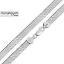 Herring Bone 120 Chain 11.5mm - CH816 | Silver Palace Inc.