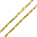 Silver 925 Gold Plated Hand Made Figarope Milano Chains 6.2mm - CH930 GP | Silver Palace Inc.