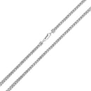 Silver 925 Rhodium Plated Round Franco Chain 2.9mm - CH934 RH | Silver Palace Inc.