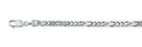 Rhodium Plated 925 Sterling Silver Figfranco Chain 5.2mm - CH944 RH