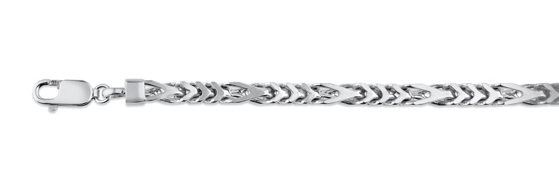 Silver 925 Rhodium Plated Figfranco Chain 5.2mm - CH944 RH