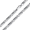 Silver 925 Rhodium Plated Figfranco Chain 5.2mm - CH944 RH | Silver Palace Inc.