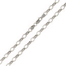 Silver 925 Rhodium Plated Belcher Oval Link Chain 5mm - CH948 RH | Silver Palace Inc.