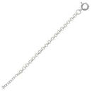 Silver 925 High Polished Round Rolo 030 Anklets 1.95mm - CHA703 | Silver Palace Inc.