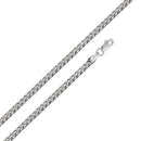 Silver 925 Rhodium Plated Hollow Round Franco Chain 4.3mm - CHHW122 RH | Silver Palace Inc.