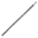 925 Sterling Silver Anti Tarnish Flat Byzantine 9.4mm Chain and Bracelet - CHHW130