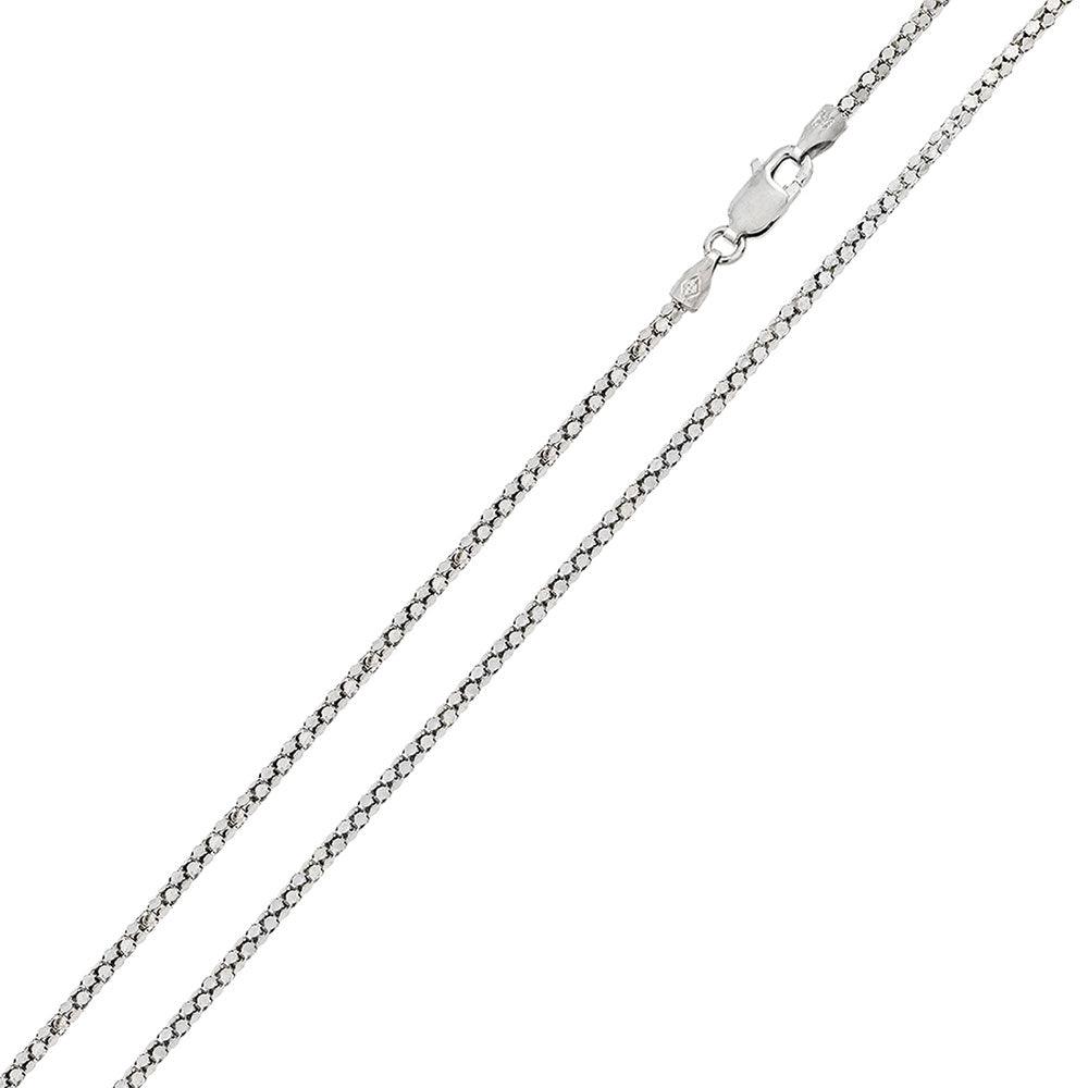 Silver 925 Rhodium Plated DC Flat Multi Disc Coreana 014 Chain 1.4mm - CH400 RH | Silver Palace Inc.