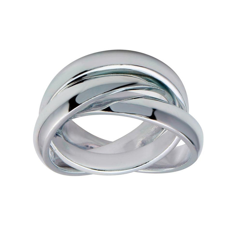 Silver 925 High Polished 3 Band Rolling Ring - CR00713 | Silver Palace Inc.