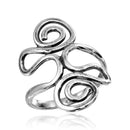 Silver 925 High Polished Swirly Wrap Ring - CR00750 | Silver Palace Inc.
