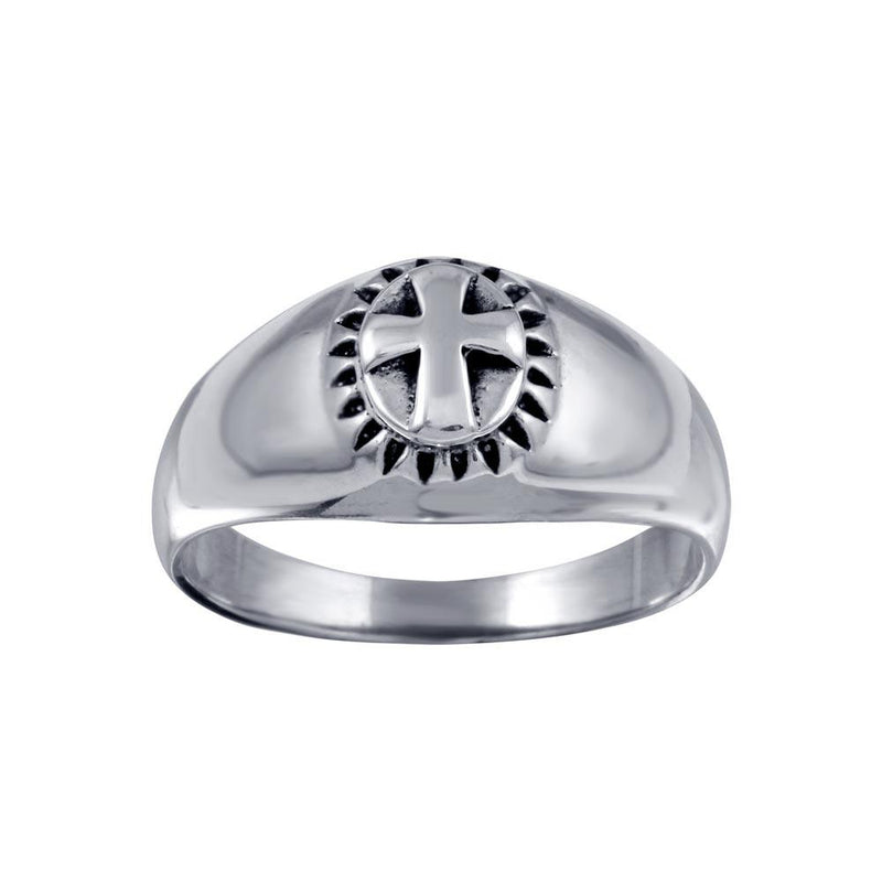 Silver 925 Cross Ring - CR00820 | Silver Palace Inc.