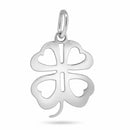 925 Sterling Silver Basic Clover Leaf Charm - CHARM0011 | Silver Palace Inc.