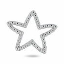 925 Sterling Silver Basic Bubble Open Star Charm - CHARM0019 | Silver Palace Inc.