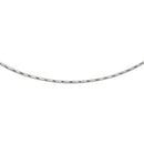 Rhodium Plated 925 Sterling Silver DC Omega Box Chain 1.4mm - CH900 RH | Silver Palace Inc.