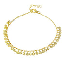 Silver 925 Rhodium Plated Confetti Link Bracelet - DIB00013GP | Silver Palace Inc.