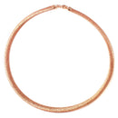 Silver 925 Rose Gold Plated Wheat Texture Italian Necklace - DIN00001RGP | Silver Palace Inc.
