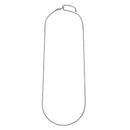 Silver 925 Rhodium Plated Roc Slider Adjustable Necklace - DIN00011RH | Silver Palace Inc.