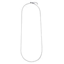 Silver 925 Rhodium Plated Flat Rolo Slider Adjustable Chain Necklace - DIN00013RH | Silver Palace Inc.