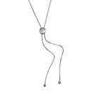 Silver 925 Rhodium Plated Adjustable Box Slider Chain - DIN00099RH | Silver Palace Inc.