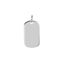 Silver 925 Plain Dogtag 24mm x 13mm - DOGTAG13 | Silver Palace Inc.
