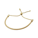 Closeout-Silver 925 Gold Plated Italian Lariat Bracelet - ECB00096GP | Silver Palace Inc.