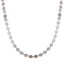 Silver 925 Rhodium Plated Plain Confetti Necklace - ECN00044RH | Silver Palace Inc.