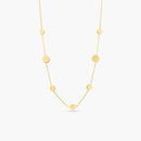 Silver 925 Gold Plated Disc Chain Necklace - ECN00067GP | Silver Palace Inc.