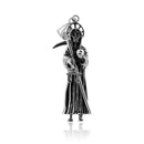 Silver 925 Oxidized Grim Reaper Pendant - EJP00002 | Silver Palace Inc.