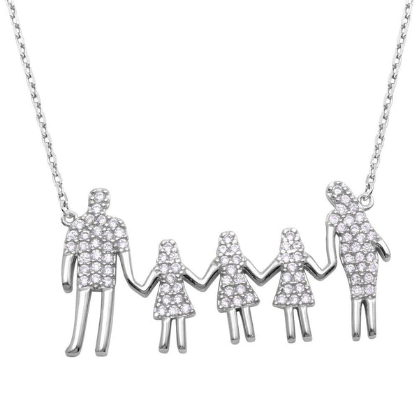 Sterling Silver Family Necklaces - Silver Palace Inc.