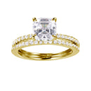 Silver 925 Gold Plated Stackable CZ Bridal Ring - GMR00080GP | Silver Palace Inc.