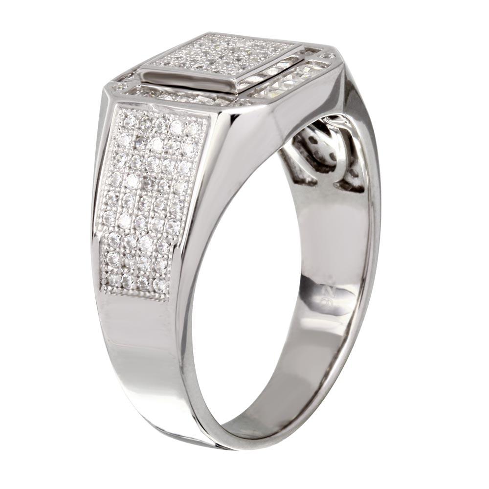 Argento Sterling 925 4 mm CZ Cubic Zirconia Diamante con Argento Sterling 925 4 mm CZ Cubic Zirconia Diamante con