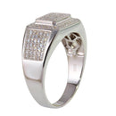 Anillo de plata de ley 925 rodiada para hombre con circonita - GMR00223