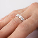 Rhodium Plated 925 Sterling Silver CZ Eternity Band Ring - GMR00270