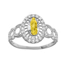 Silver 2 Toned Lady of Guadalupe Open Circle Shank Ring - GMR00295RHR | Silver Palace Inc.